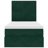 vidaXL Okvir kreveta s madracima tamnozeleni 80x200cm bar&scaron;unasti