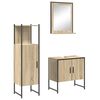 vidaXL Set namje&scaron;taja za kupaonicu 3 kom. Smeđa 60 x 33 x 60 cm