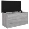 vidaXL Klupa za cipele siva boja hrasta 82x42x45 cm konstruirano drvo