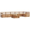 vidaXL Set vanjskih sofa 7 pcs Prirodna Čvrsto drvo akacije