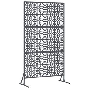 vidaXL Zaslon za privatnost 100 x 50 x 180 cm Čelik Antracit