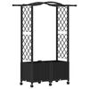 vidaXL Povi&scaron;eni krevet s mrežom i krovom Crna 125 x 40 x 144 cm PP