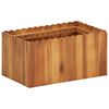 vidaXL Vrtna posuda za sadnju od masivnog bagremovog drva 50x30x25 cm