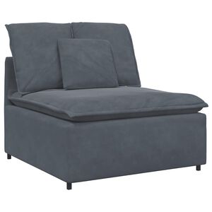 vidaXL Modularna sofa s jastucima tamno siva 100 cm