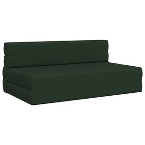 vidaXL Sofa na razvlačenje Tamnozelena 152 x 86,5 x 60 cm Tkanina