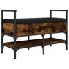 vidaXL Klupa za cipele boja dimljenog hrasta 85,5x42x57,5 cm drvena