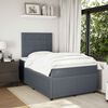 vidaXL Krevet box spring s madracem tamnosivi 120 x 190 cm bar&scaron;un