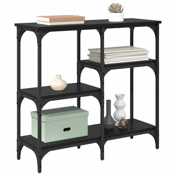 vidaXL Konzolna stolica Crni hrast 80 x 29 x 75 cm Konstruirano drvo