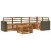 vidaXL Set vanjskih sofa 6 kom. Prirodna Poliester