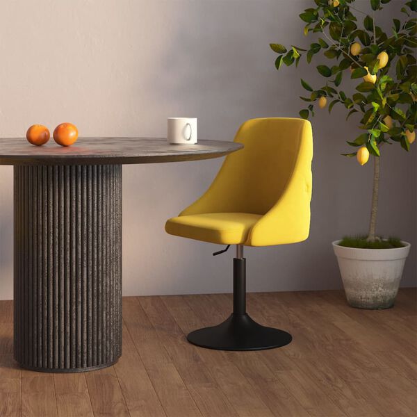 vidaXL Blagovaonska stolica boja senfa bar&scaron;unasta