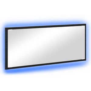 vidaXL Ogledalo Zidne Crni hrast 90 x 8,5 x 37 cm Konstruirano drvo