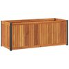 vidaXL Vrtna sadilica 110 x 45 x 44 cm masivno bagremovo drvo i čelik