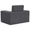 vidaXL Dječji kauč na razvlačenje antracit mekani plišani