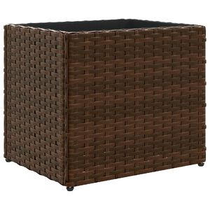 vidaXL Vrtna sadilica smeđa 36 x 30 x 32 cm od poliratana