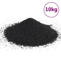 vidaXL Pijesak za akvarij 10 kg crni 0,2 - 2 mm