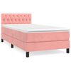 vidaXL Box spring krevet s madracem ružičasti 90x200 cm bar&scaron;unasti