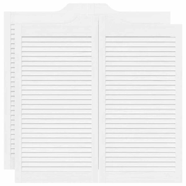 vidaXL Okretna vrata s re&scaron;etkama Dizajn 2 para bijela 100x100 cm