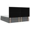 vidaXL Krevet s madracem i skladi&scaron;tem Tamno siva 200 x 200 cm