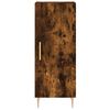 vidaXL Visoka komoda dimljeni hrast 34,5x34x180cm konstruiranog drva