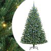 vidaXL Umjetno božićno drvce s nogom Zelena 210 cm PVC i metal