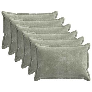 vidaXL Presvlaka za jastuk 6 pcs HOUTEN Zelena 40 x 60 cm