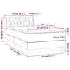 vidaXL Box spring krevet s madracem crni 90x190 cm od tkanine