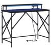 vidaXL Stol Crni hrast Konstruirano drvo 100 x 50 x 86,5 cm
