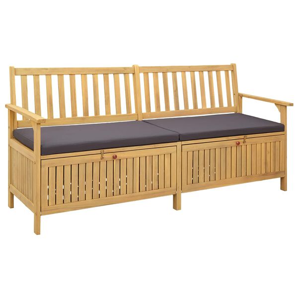 vidaXL Klupa za pohranu s jastukom s pohranom s vratima