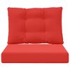 vidaXL Jastuk za vanjsku sofU 2 pcs Crvena Poliester