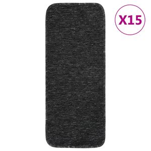 vidaXL Protuklizni otirači za stepenice 15 kom 60 x 25 cm antracit