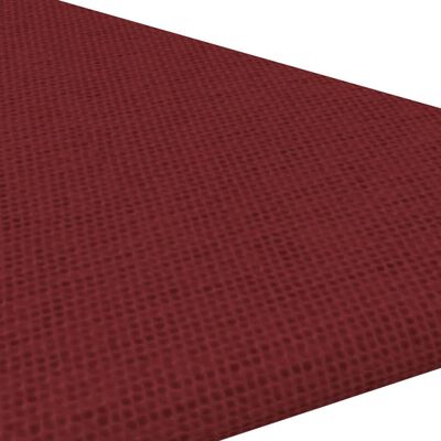 vidaXL Zidne ploče od tkanine 12 kom boja vina 30 x 30 cm 0,54 m²