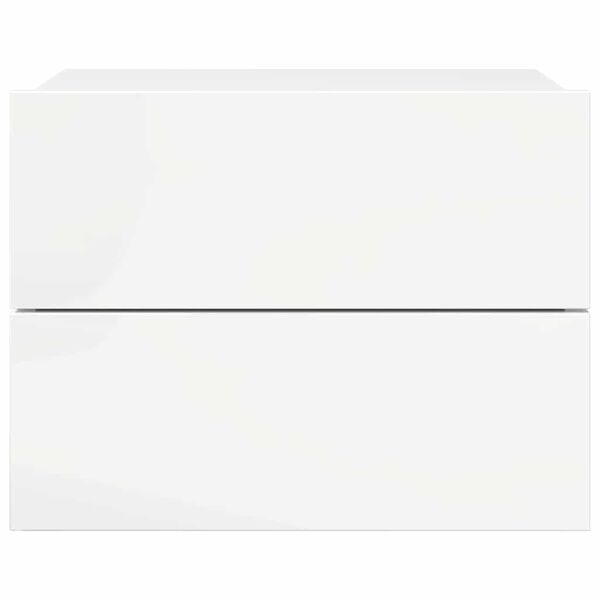 vidaXL Noćni ormarići 2 kom sjajni bijeli 40x30x30cm konstruirano drvo