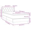 vidaXL Box Spring krevet s madracem svijetlo sivi 80x210 cm bar&scaron;un