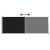 vidaXL Uvlačiva bočna tenda za terasu 180 x 500 cm crna