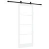 vidaXL Klizna vrata ORKDAL 83 x 202 cm Masivna borovina i staklo