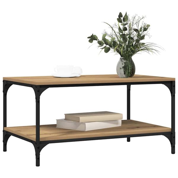 vidaXL Kava Stol Umjetnički hrast 81 x 50 x 40 cm Konstruirano drvo