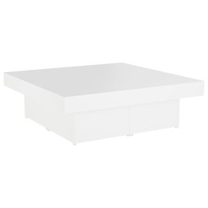 vidaXL Stolić za kavu bijeli 90 x 90 x 28 cm od konstruiranog drva