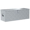 vidaXL Aluminijska kutija 110,5 x 38,5 x 40 cm srebrna