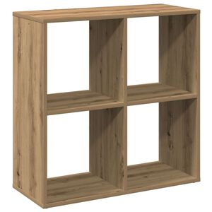 vidaXL Pregrada / regal za knjige boja hrasta 69,5x29x69,5 cm drveni