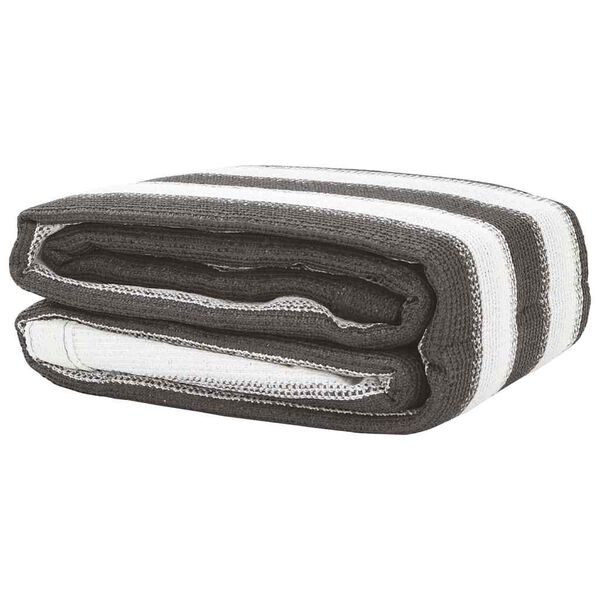 vidaXL Tepih za &scaron;ator antracit i bijeli 400 x 400 cm HDPE