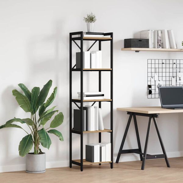 vidaXL Polica Umjetnički hrast 40 x 30 x 155 cm Konstruirano drvo