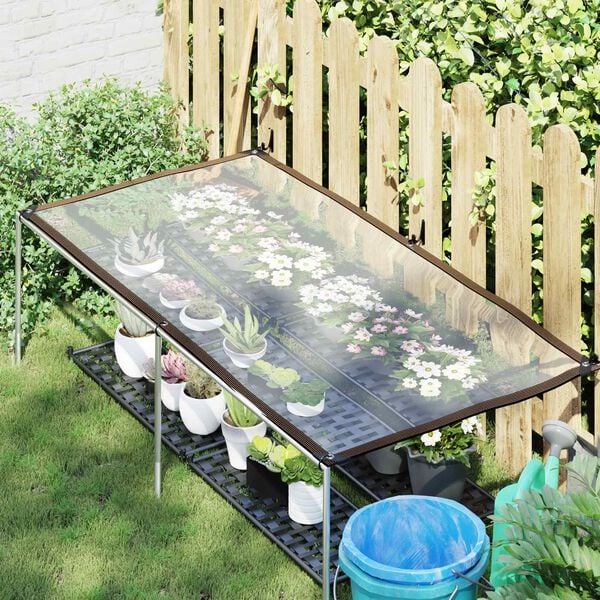 vidaXL Cerada s rupama *Transparent*an 1 x 2 m Polietilen