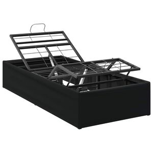 vidaXL Električni podesivi okvir kreveta Crna 200 x 70 x 33,5 cm Čelik