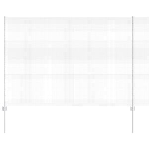 vidaXL Ograda s postovima Srebrna