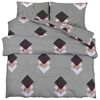 vidaXL Set posteljine za poplun sivi 220 x 240 cm pamučni