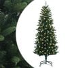 vidaXL Umjetno božićno drvce s nogom 150 cm 150 LED lampica