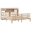 vidaXL Krevet s regalom za knjige bez madraca 180x200 cm od borovine