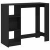 vidaXL Stol za bar 124 x 46 x 103.5 cm Konstruirano drvo Crni hrast