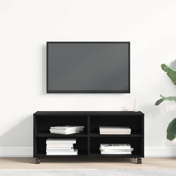 vidaXL TV ormar Crna 90 x 35 x 40.5 cm Konstruirano drvo