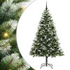 vidaXL Umjetno Božićno drvce s pokrivačem snijega 300 LED lampica